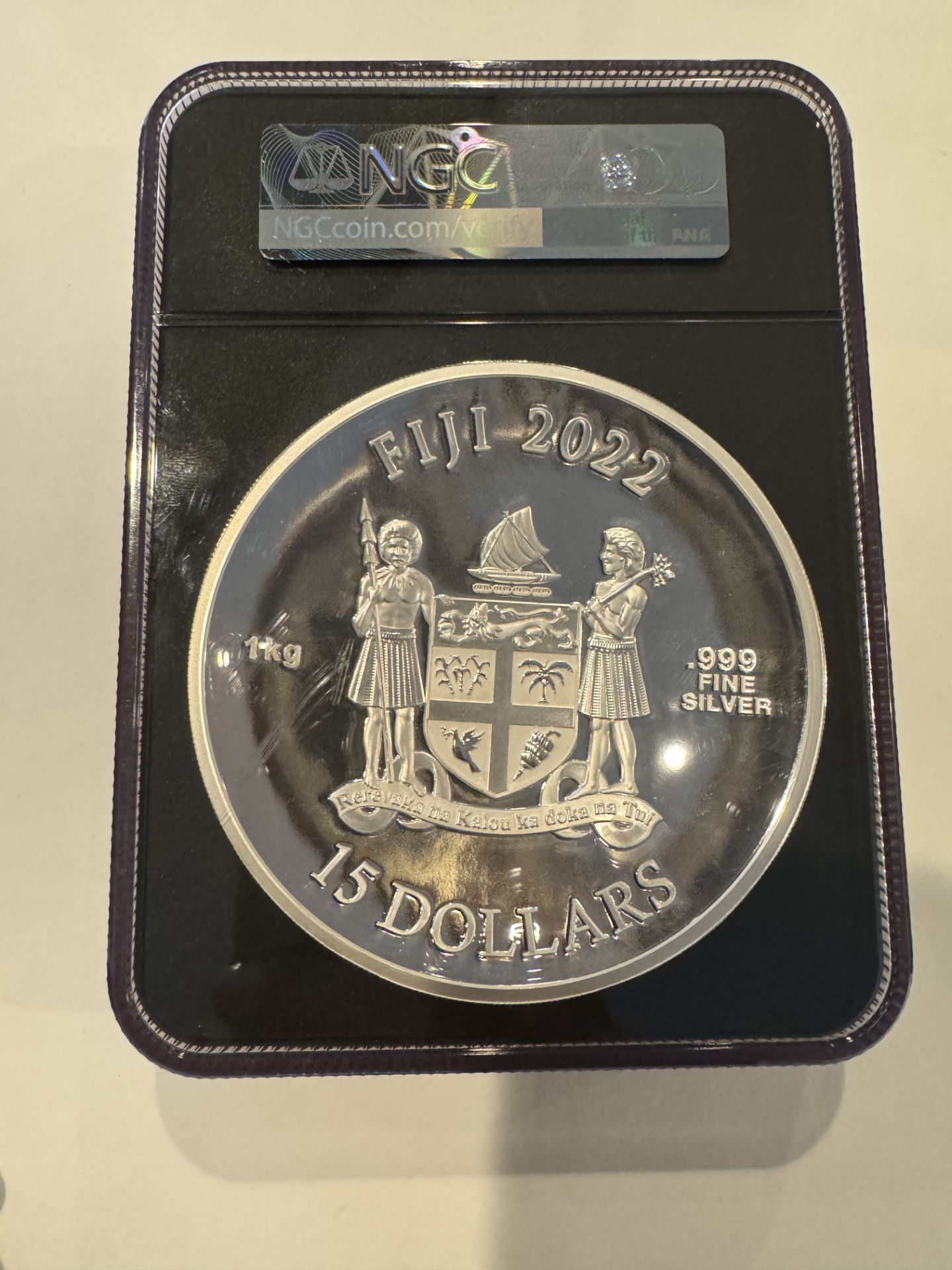 2022 1 KILO SILVER WELSH RED DRAGON - Image 2 of 2
