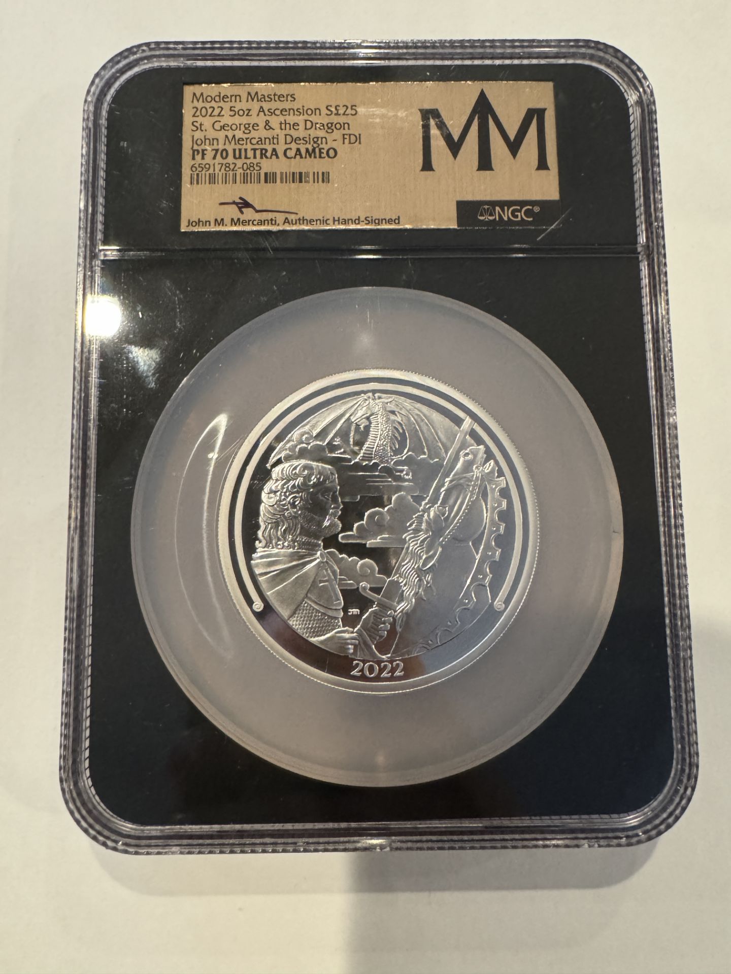 2022 5oz Ascension S£25 St. George & the Dragon