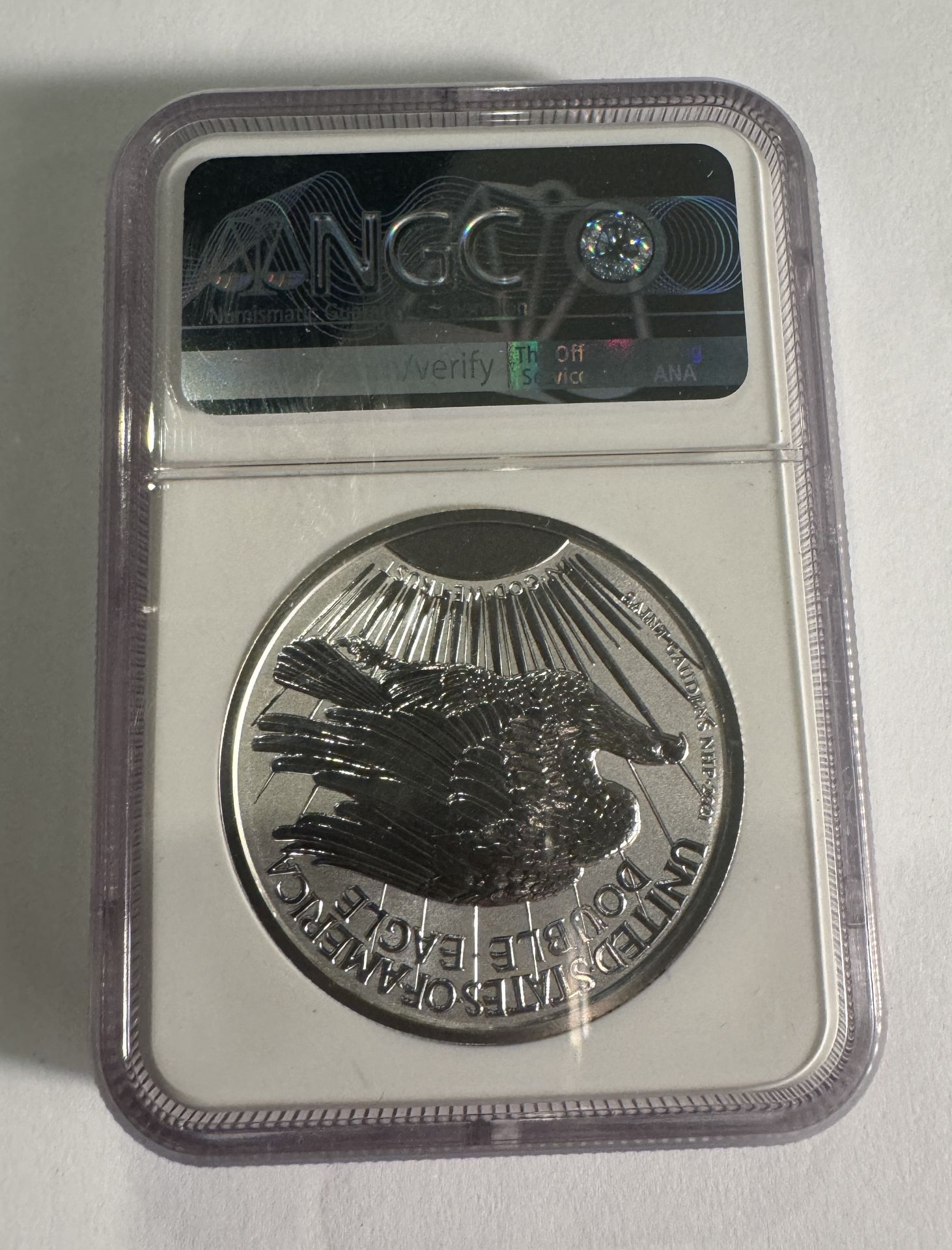 2021 Silver 3oz Saint-Gaudens REVERSE PF70 - Image 2 of 2