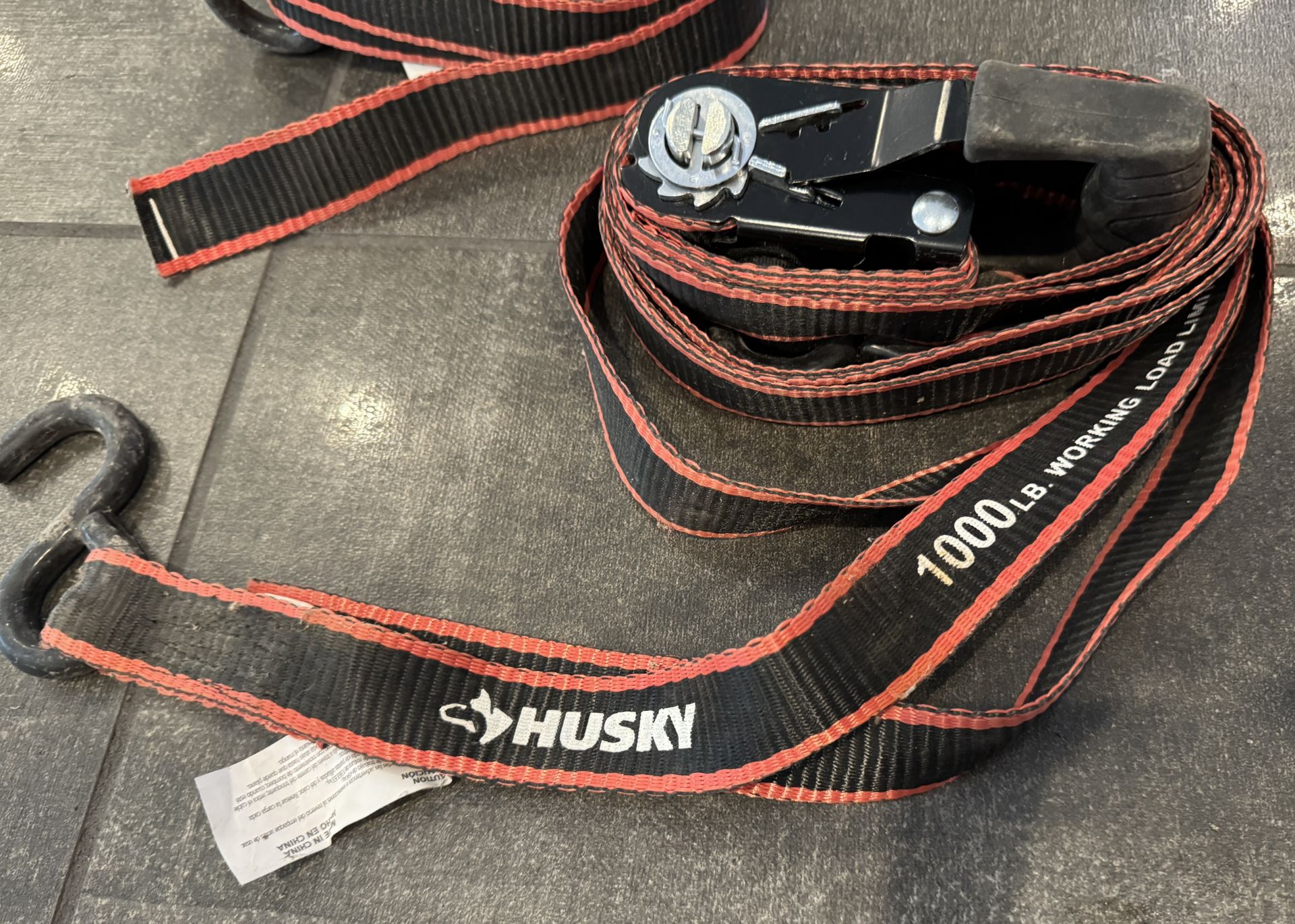 2 HUSKY 1000LB TRANSPORT STRAPS - Image 2 of 2