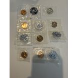 LOT OF UNCIRCULATED COINS IN PLASTIC