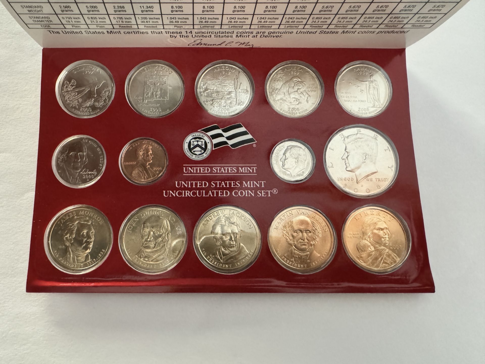 2008 DENVER United States Mint Uncirculated Coin Set® - Image 2 of 2