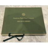 ABNC American Bank Note Company Archive Series SOA 1988 Volume 2