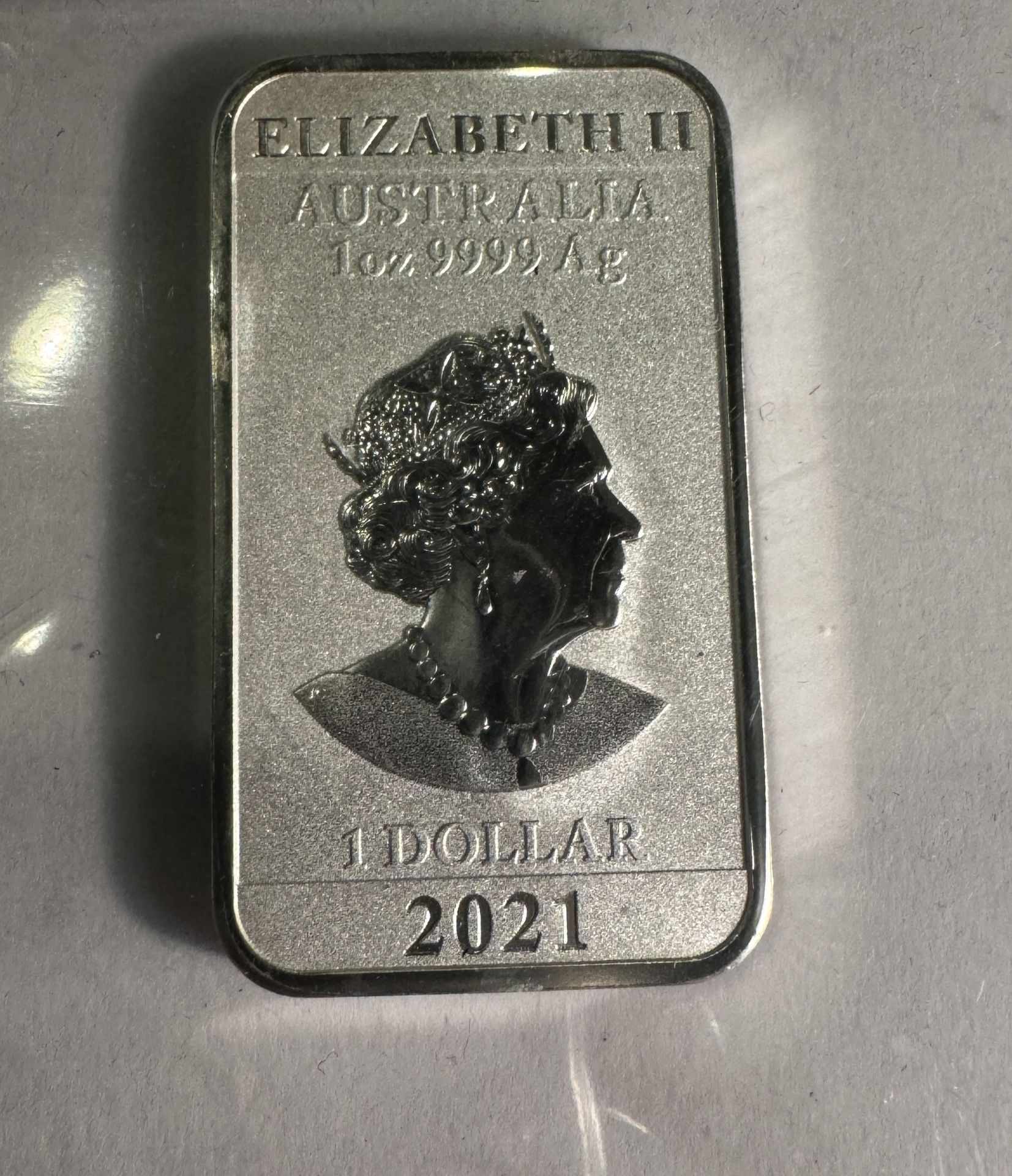 2021 1oz SILVER PIECE ELIZABETH 11 AUSTRALIA