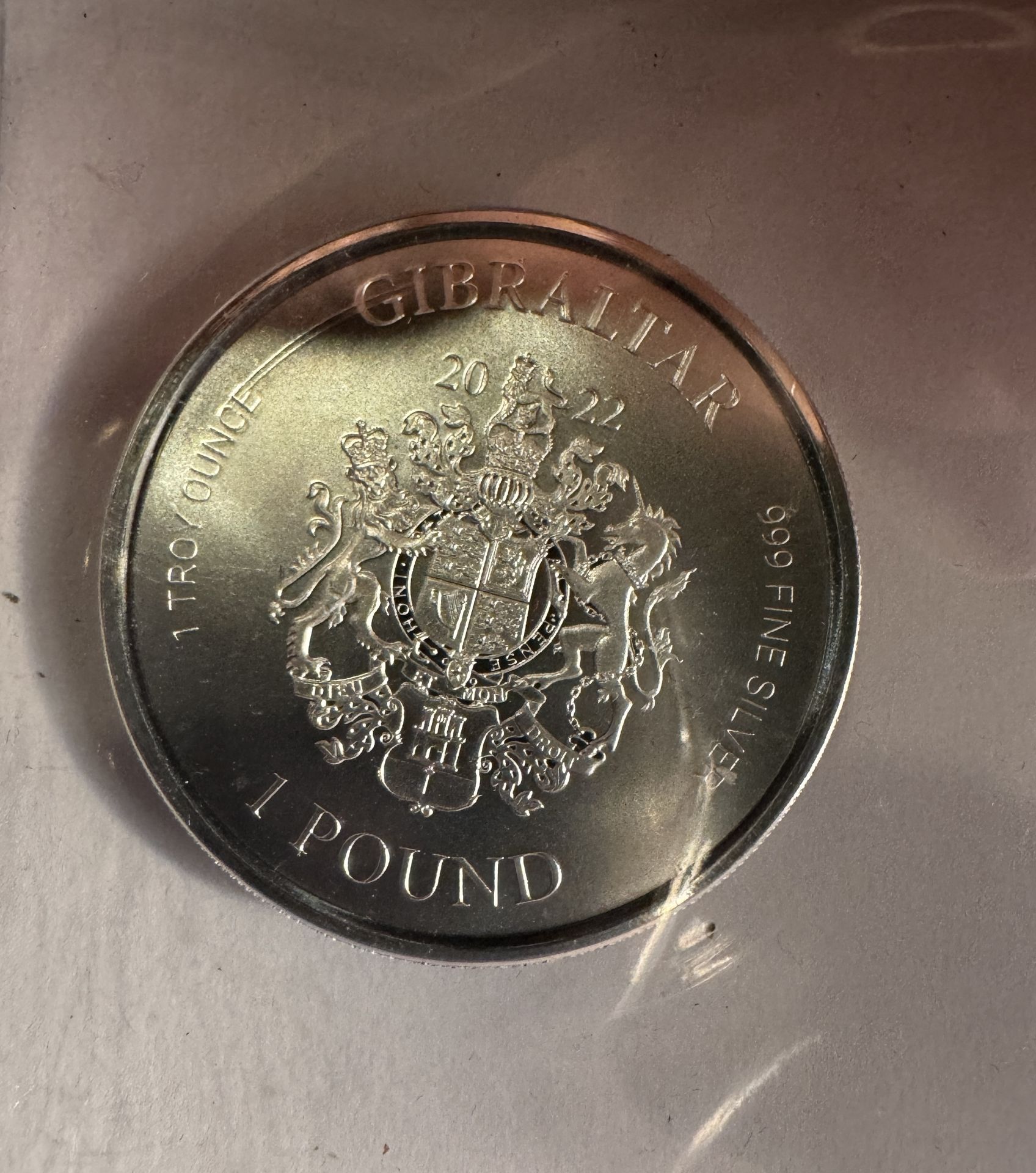 2022 SILVER PIECE GIBRALTAR - Image 2 of 2