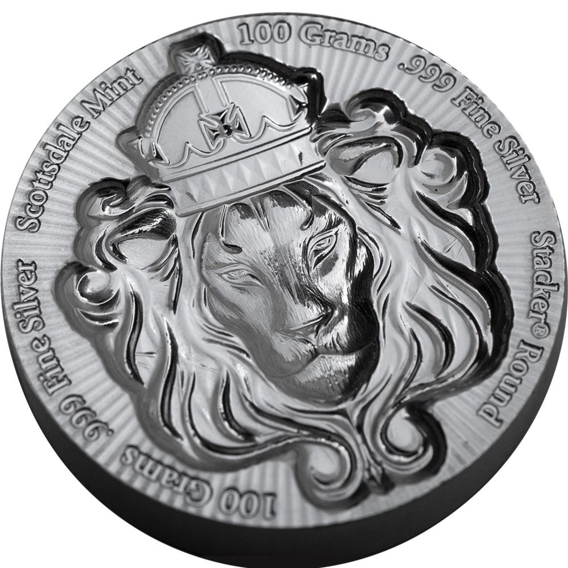 100 Gram Scottsdale Mint Silver Stacker Round - Image 2 of 2