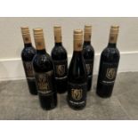 6 SPECIAL EDITION BOTTLES WINE GOLDEN KNIGHTS LAS VEGAS