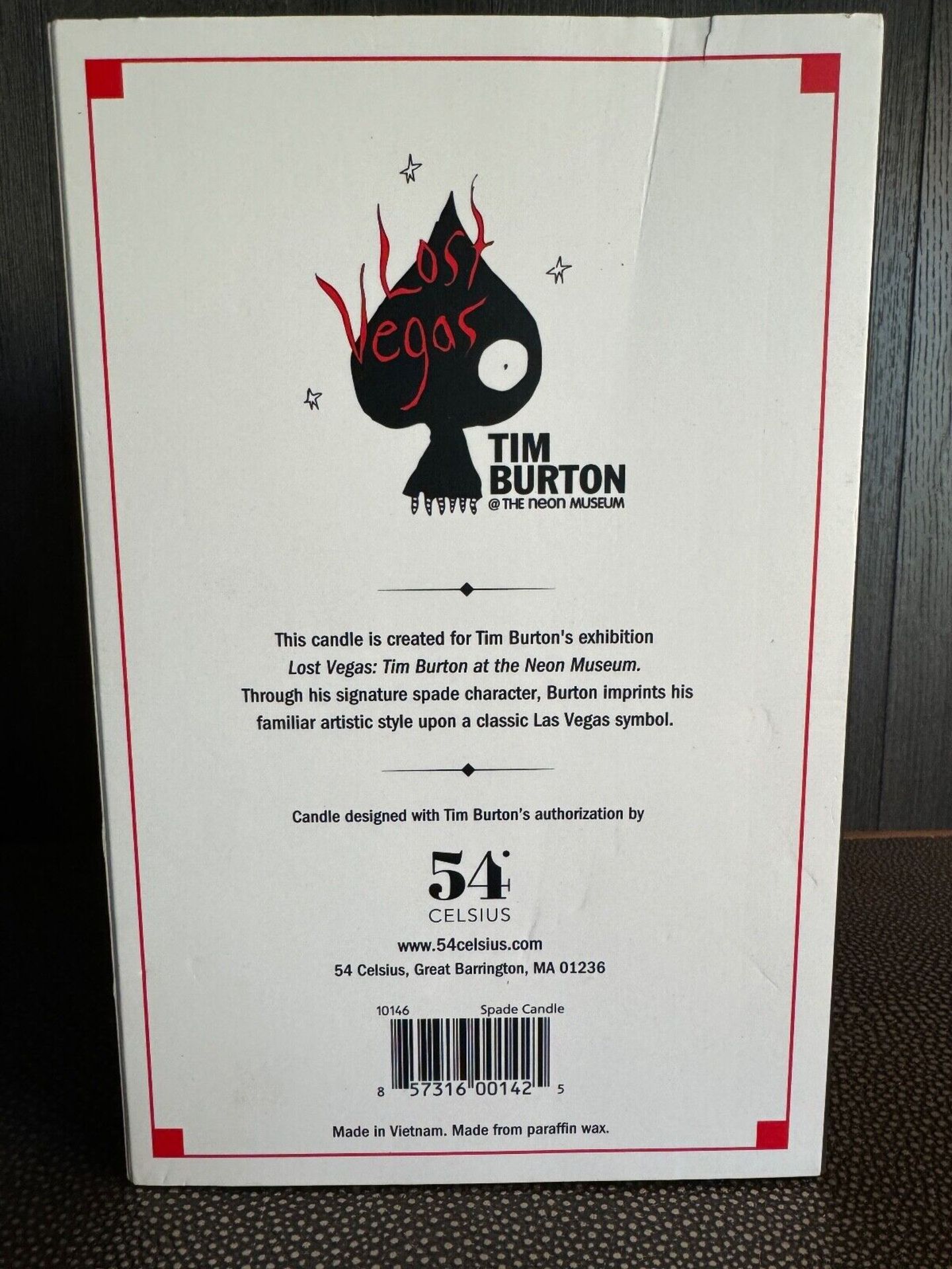35 PIECES OF Tim Burton Spade Candle Lost Vegas Exhibit Exclusive Limited Edition Of 3000 - Image 5 of 5