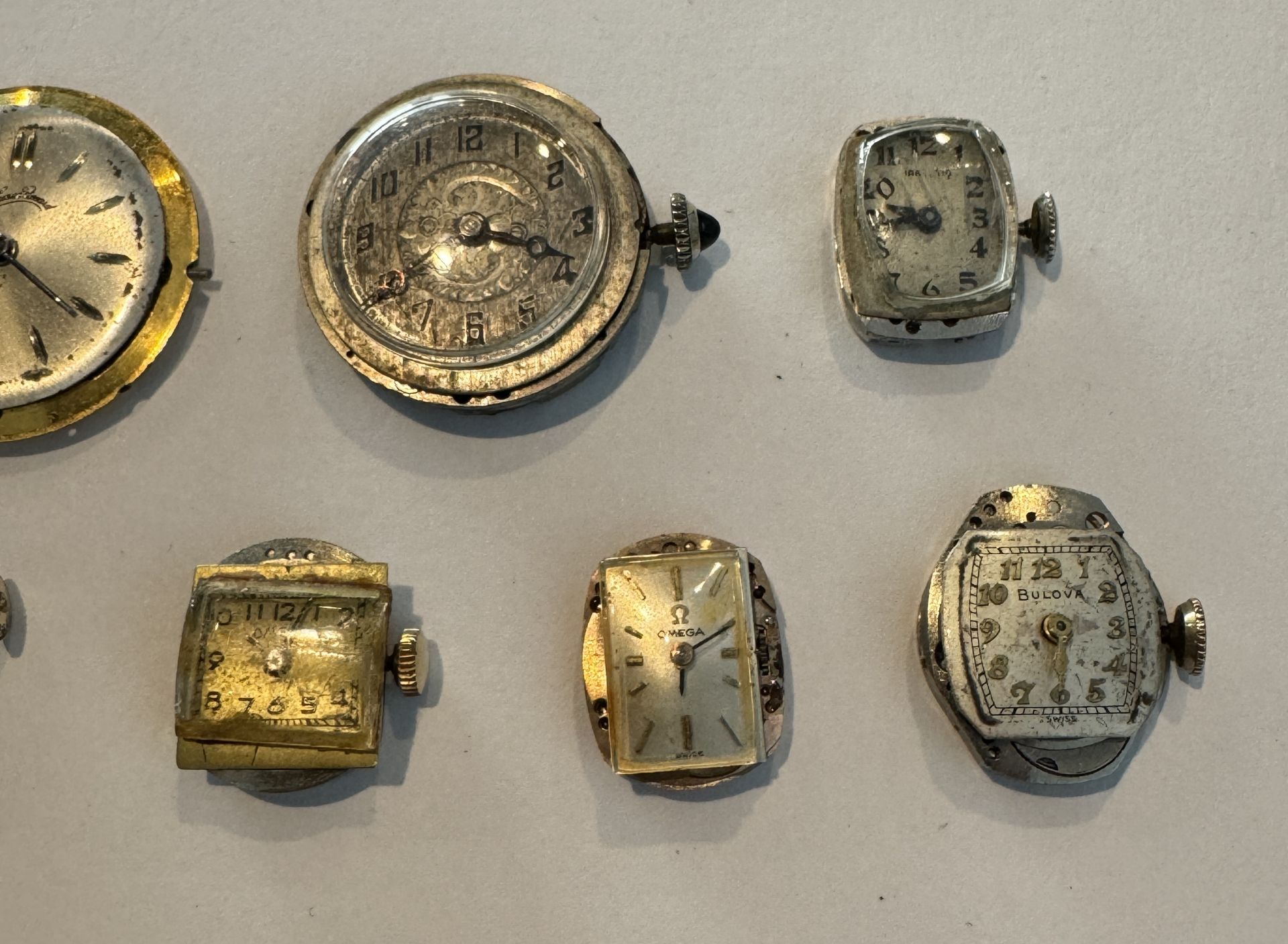 BULOVA, OMEGA, + OTHERS ORIGINAL WATCH MOVEMENTS - Image 2 of 3