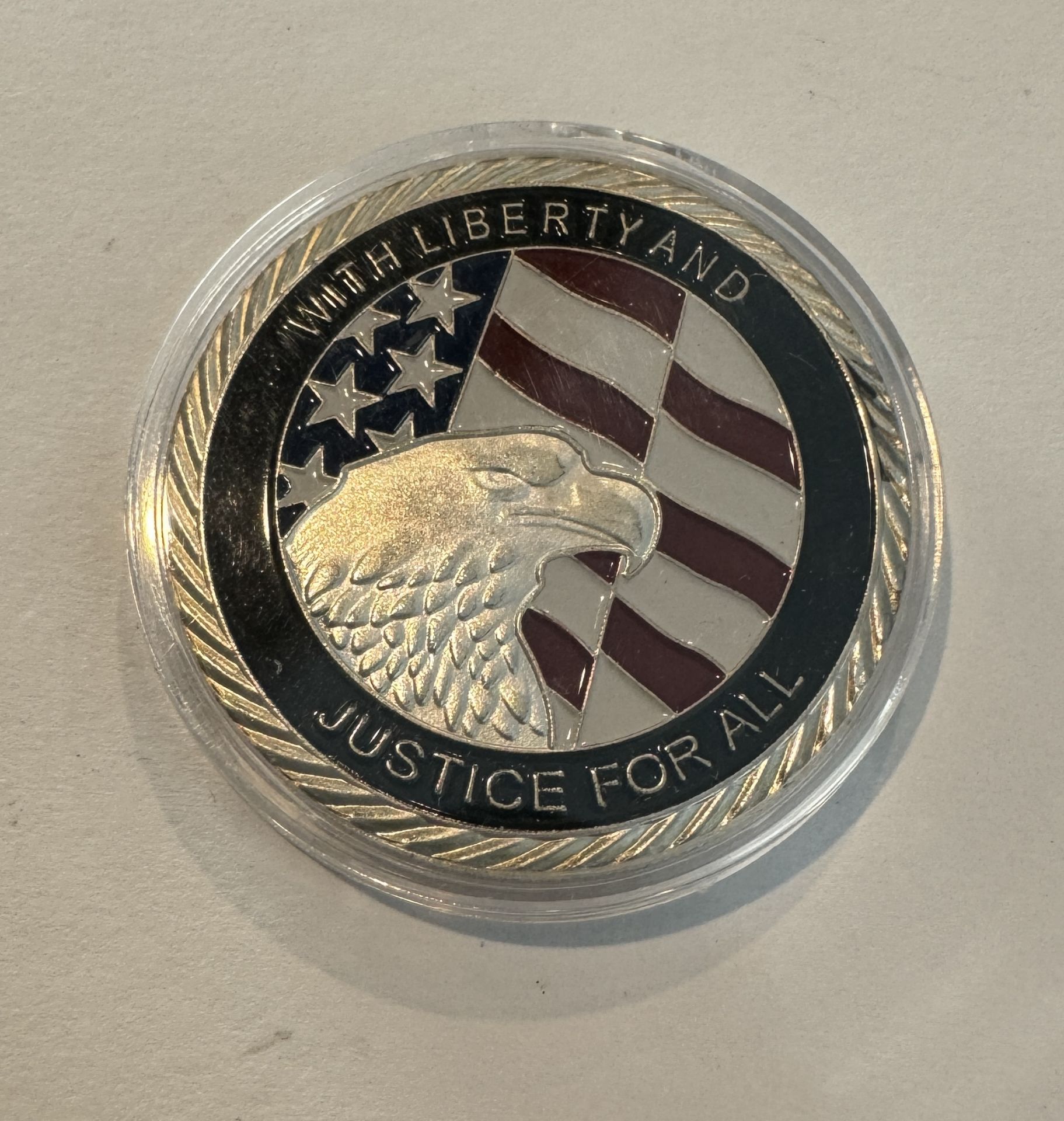 SEPTEMBER 11 COMMEMORATIVE COLLECTORS COIN - Image 2 of 2