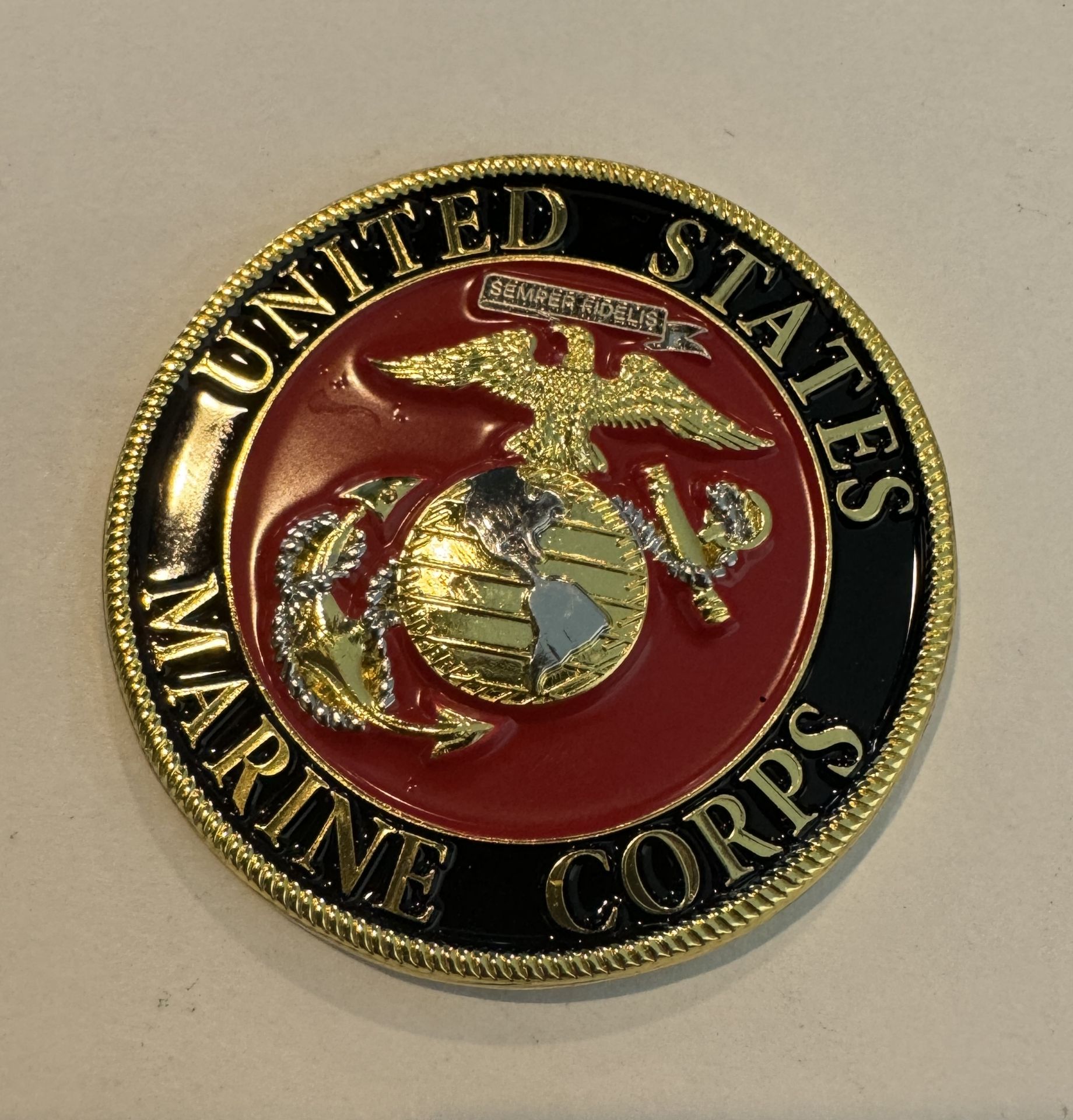 US MARINES CHALLENGE COIN TOKEN - Image 2 of 2