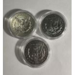 3 PCS 2021 SILVER DOLLARS