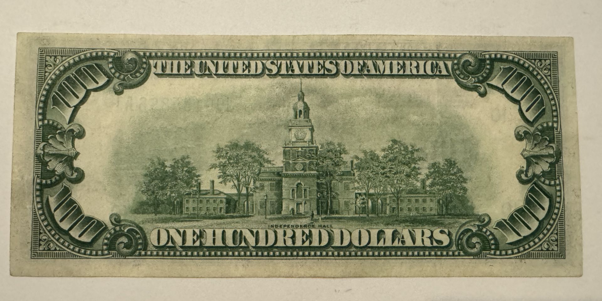 RARE 100 DOLLAR BILL USA SERIE 1928 - Image 2 of 2