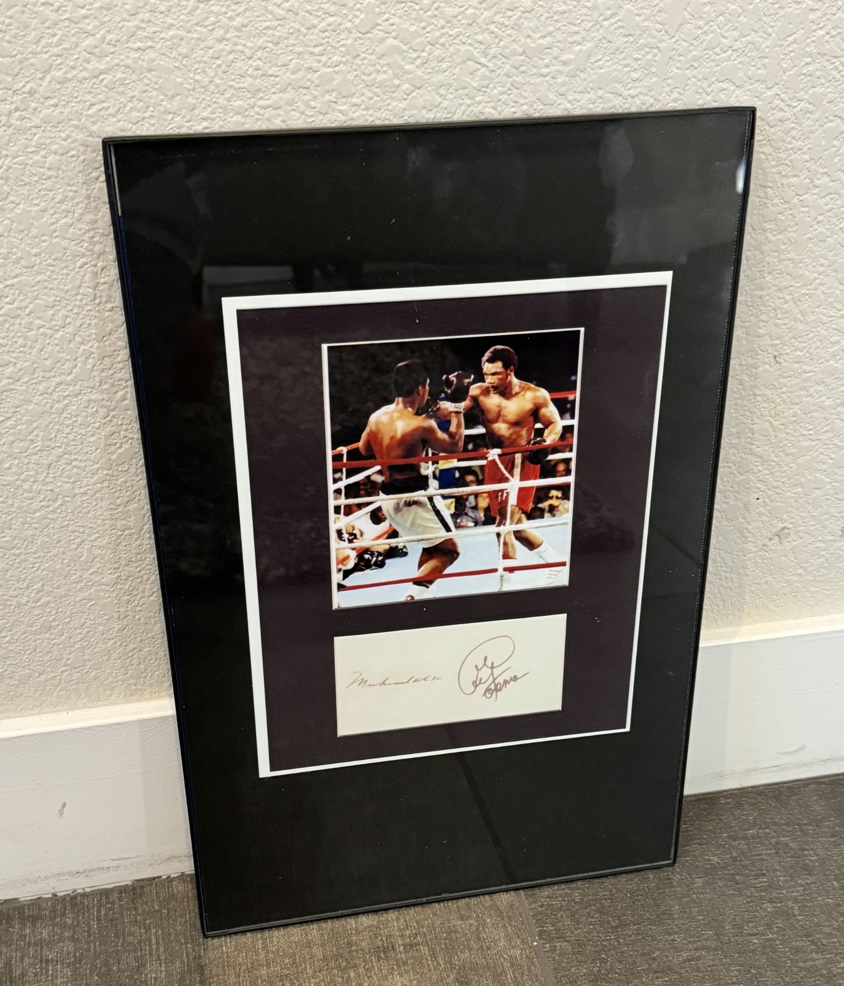 SIGNED BOXING FRAME