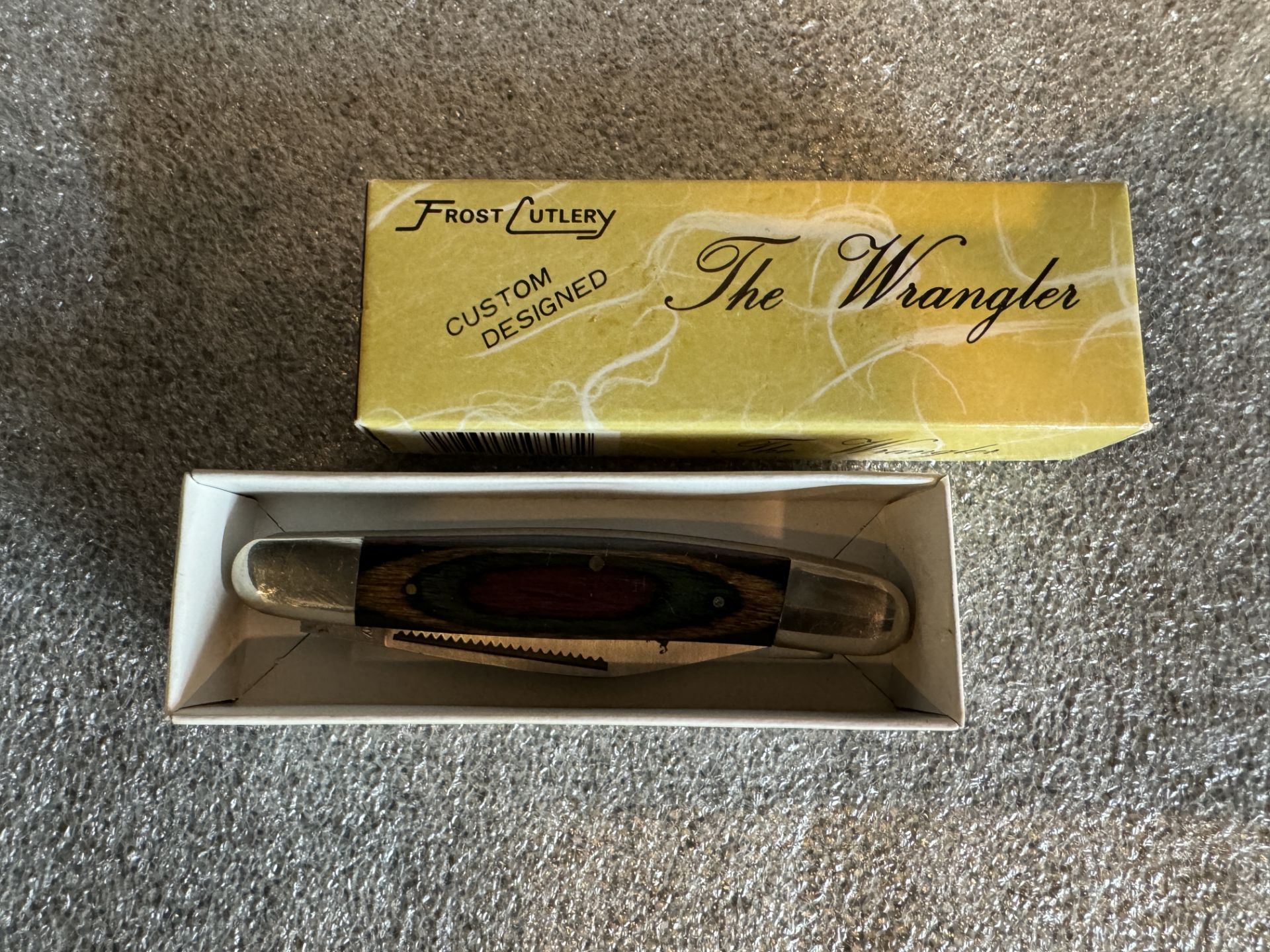 VINTAGE 1980'S FROST CUTLERY WRANGLER POCKET KNIFE - IN BOX