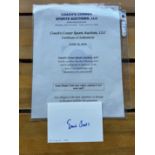 ERNIE BANKS SIGNED CARD CERTIFIED