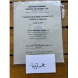 GEORGE BRETT AUTOGRAPHED CARD CERTIFIED