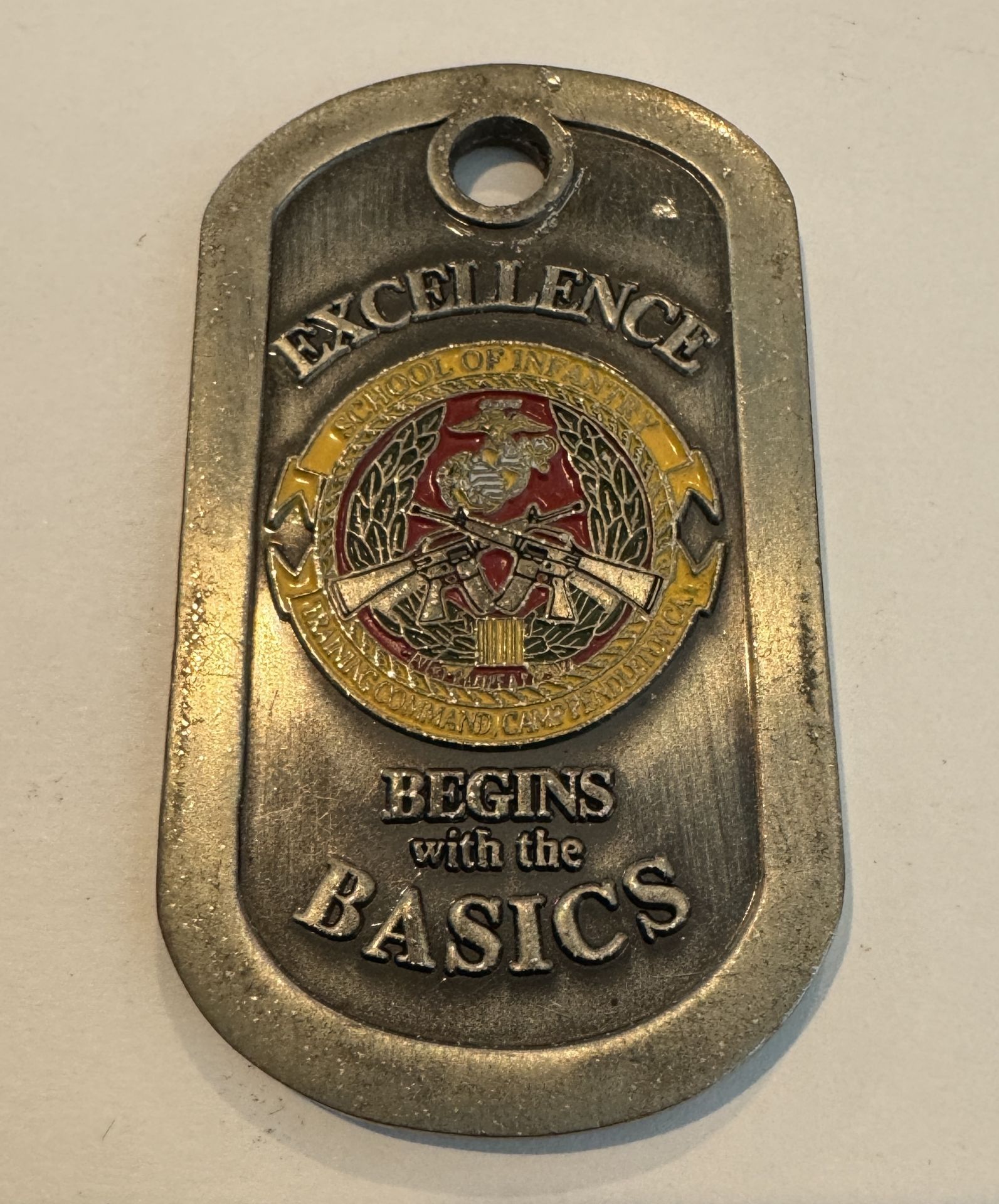 MARINES / DOG TAG COMMEMORATIVE MEDAL - Image 2 of 2