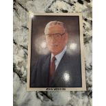 AUTOGRAPHED PORTRAIT OF JOHN WOODEN