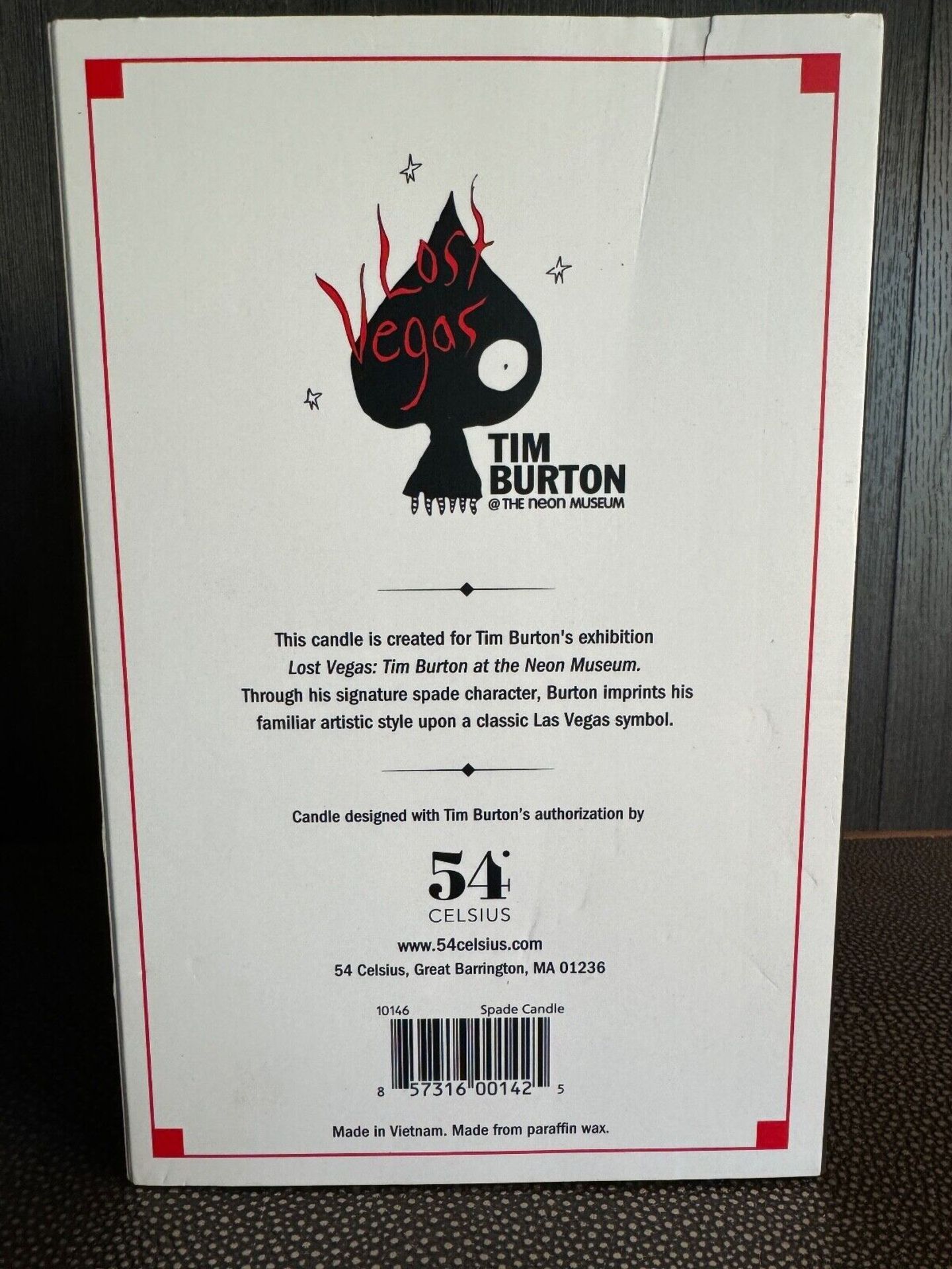 35 PIECES OF TIM BURTON SPADE CANDLE LOST VEGAS EXHIBIT EXCLUSIVE LIMITED EDITION OF 3000 - Image 5 of 5