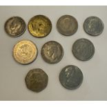 LOT OF 9 DIFFERENT VINTAGE COINS