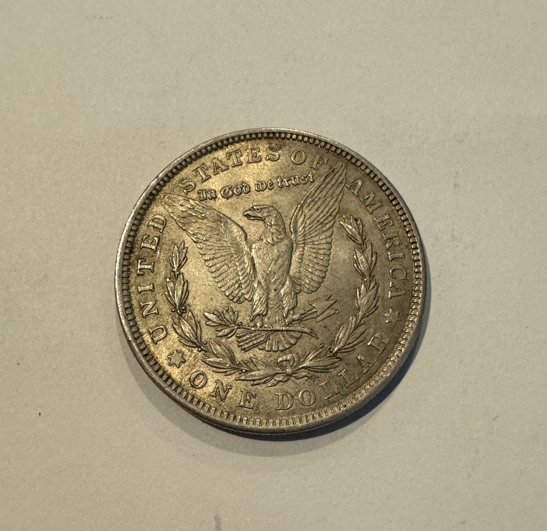 1921 MORGAN 1$ SILVER DOLLAR COIN - Image 2 of 2