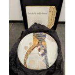 COLLECTIBLE CERAMIC PLATE - BATHSHEBA AND SOLOMON PAINT -IN ORIGINAL BOX WITH PAPERS