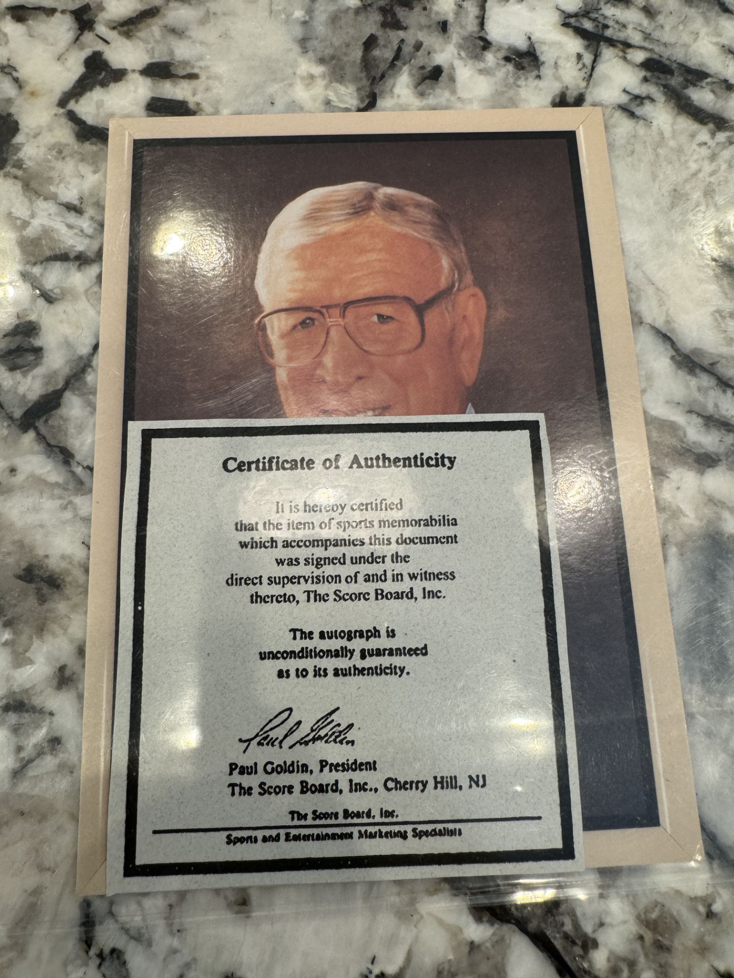 AUTOGRAPHED PORTRAIT OF JOHN WOODEN - Image 2 of 3