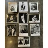 LOT OF PHOTOGRAPHS OF CELEBRITIES