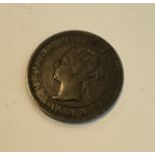 1901 VICTORIAN ONE CENT COIN CANADA