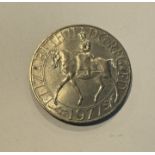1977 QUEEN ELIZABETH II SILVER JUBILEE COMMEMORATIVE CROWN COIN