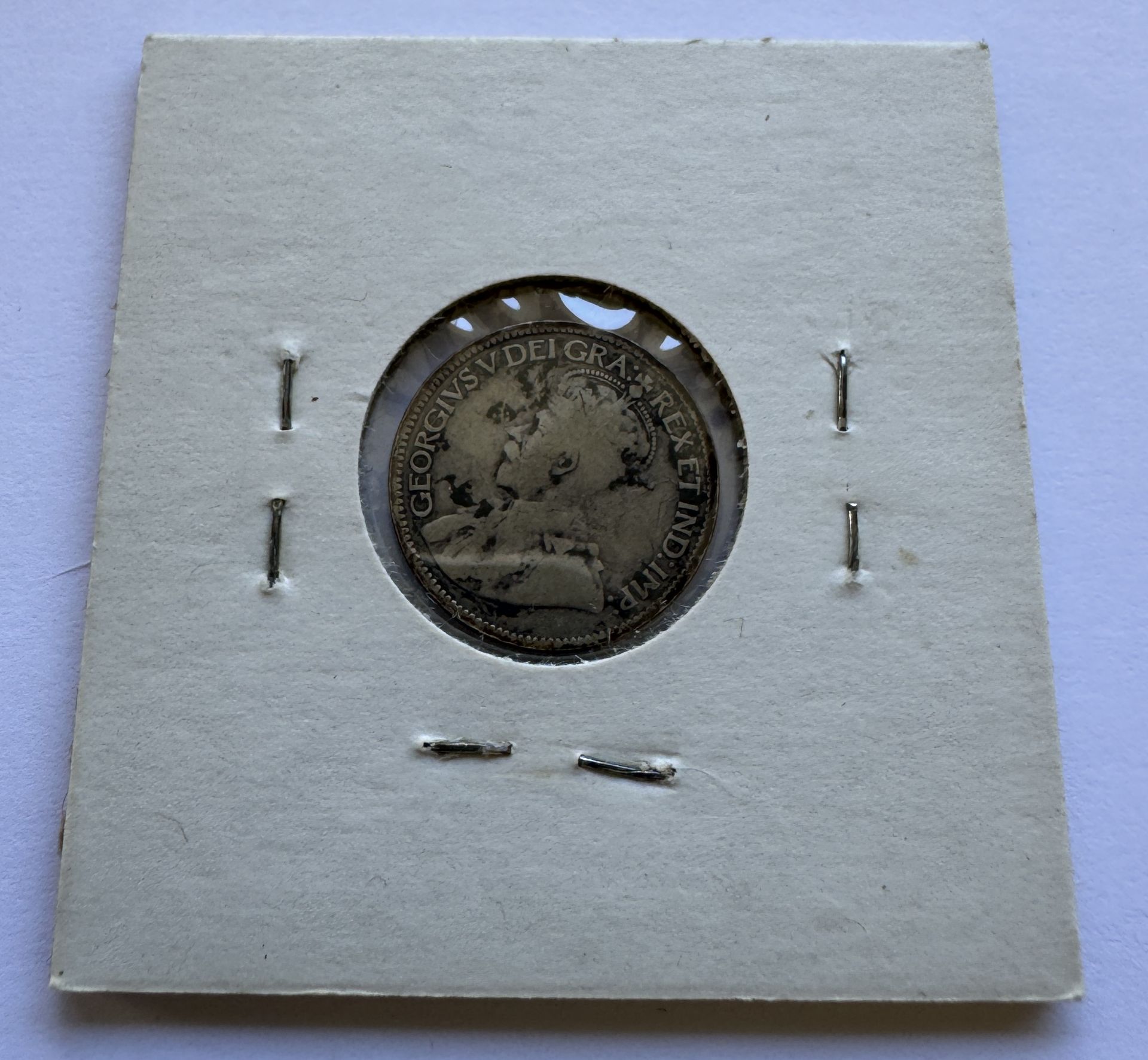 1913 CANADA 10 CENTS GEORGE V COIN - Bild 2 aus 2