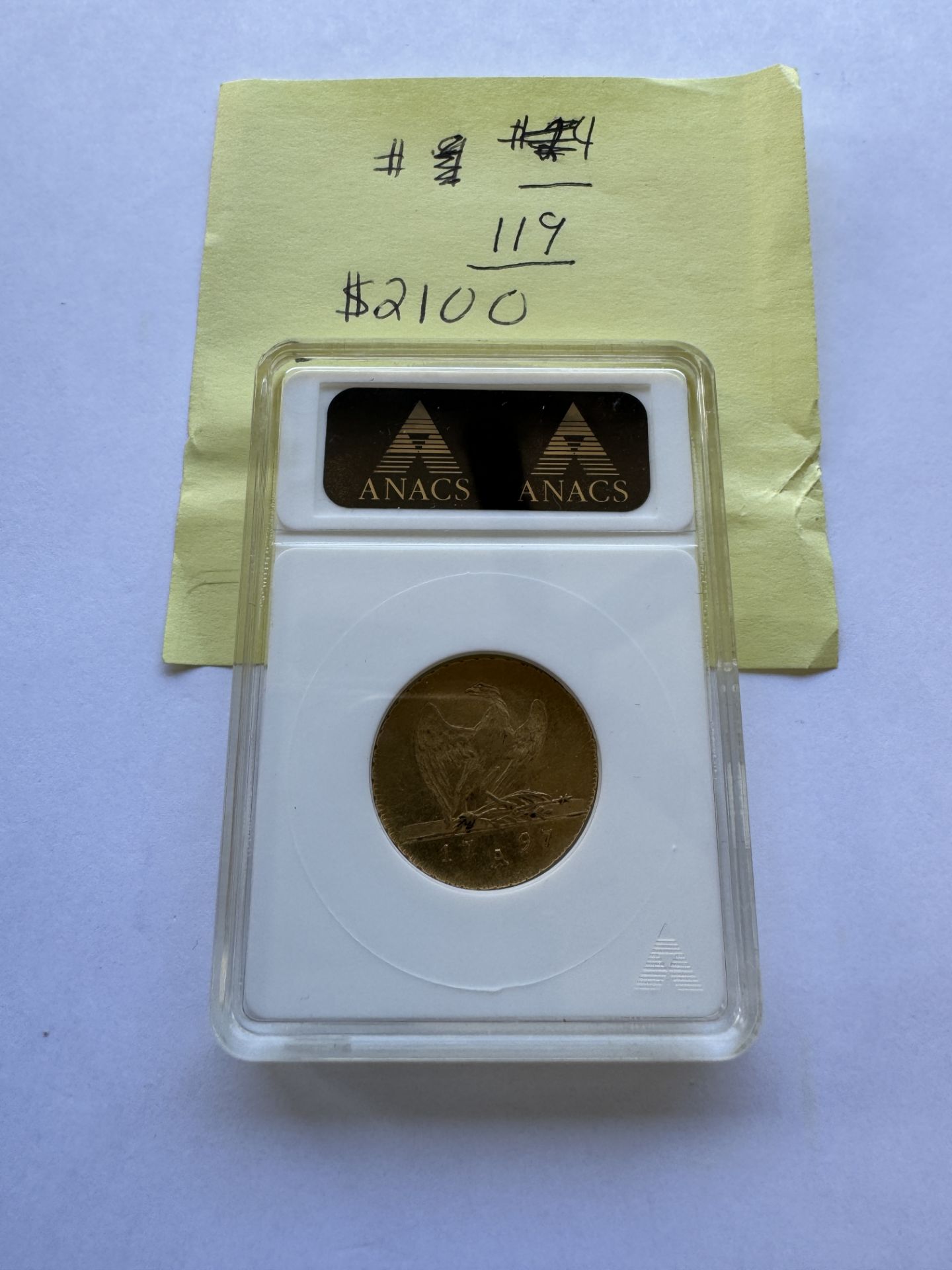 1797-A 1F'OR GOLD DUCAT COIN GERMANY-PRUSSIA AU 50 - Image 2 of 2