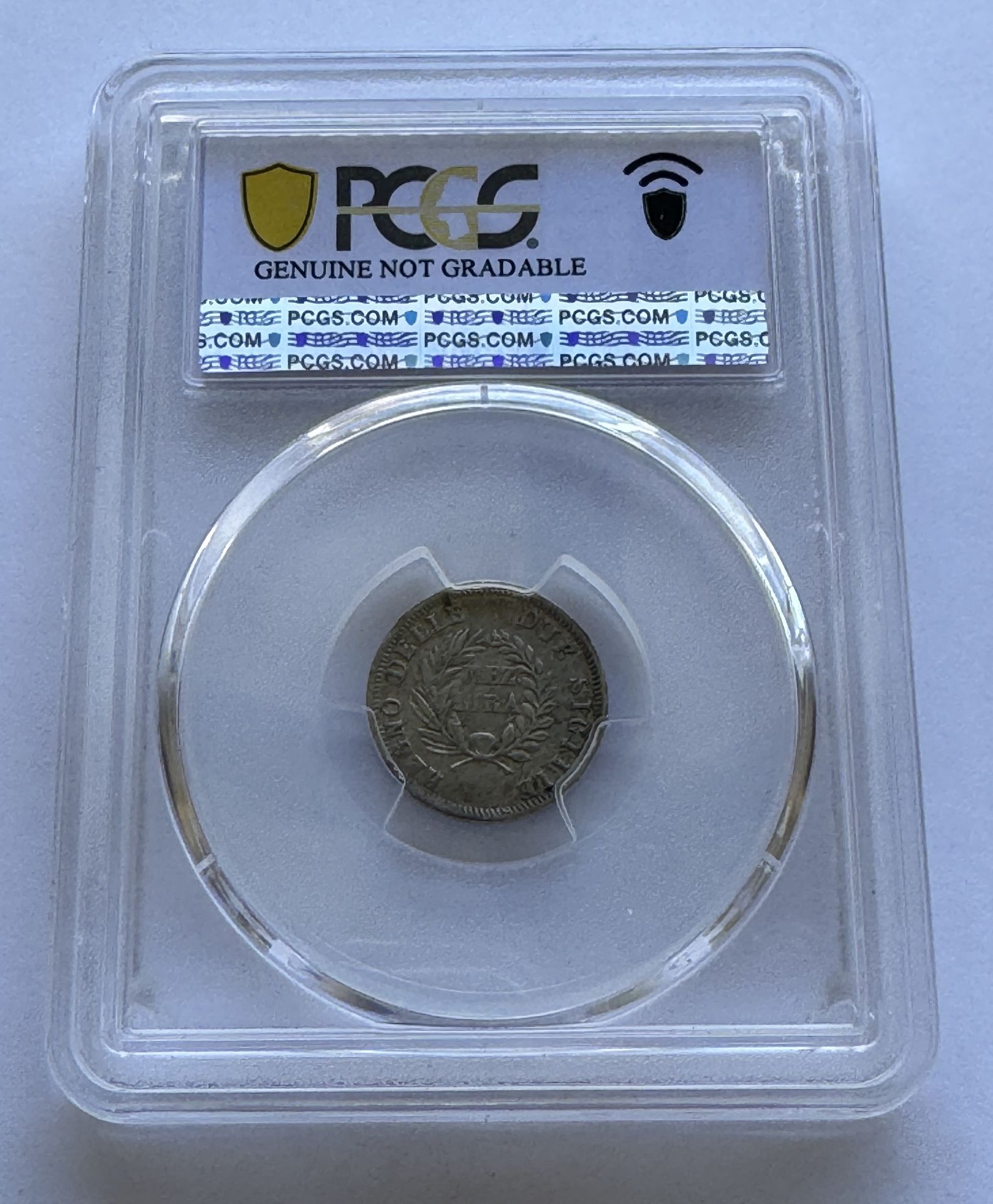 1813 ITALIAN STATES NAPLES 1/2 LIRA COIN PCGS GENUINE - Image 2 of 2