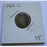 1908-S BARBER DIME COIN