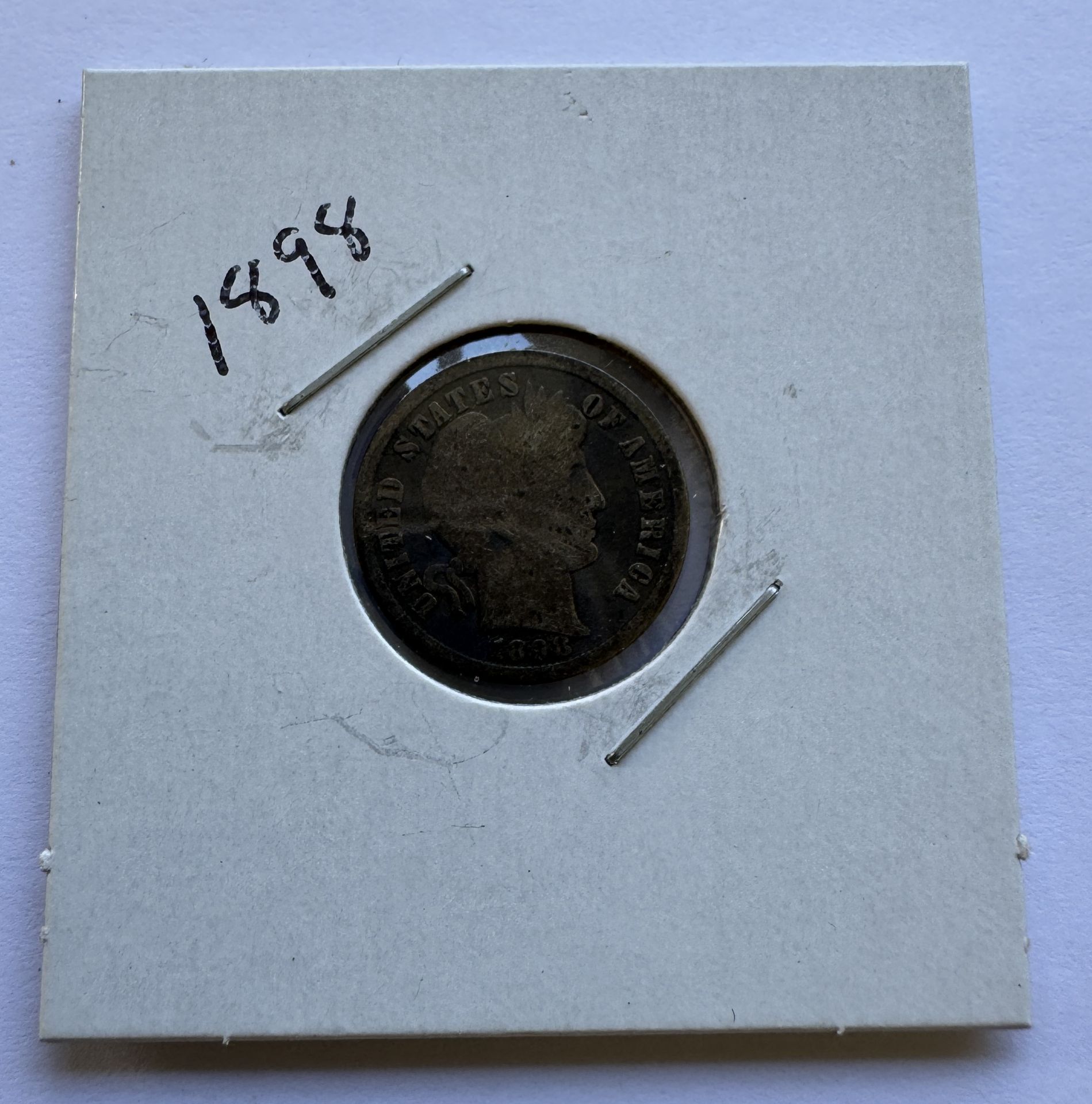 1898 BARBER DIME COIN