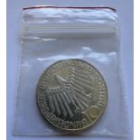 1972-G GERMANY 10 MARK COIN - XX OLYMPIC GAMES-MUNICH 72