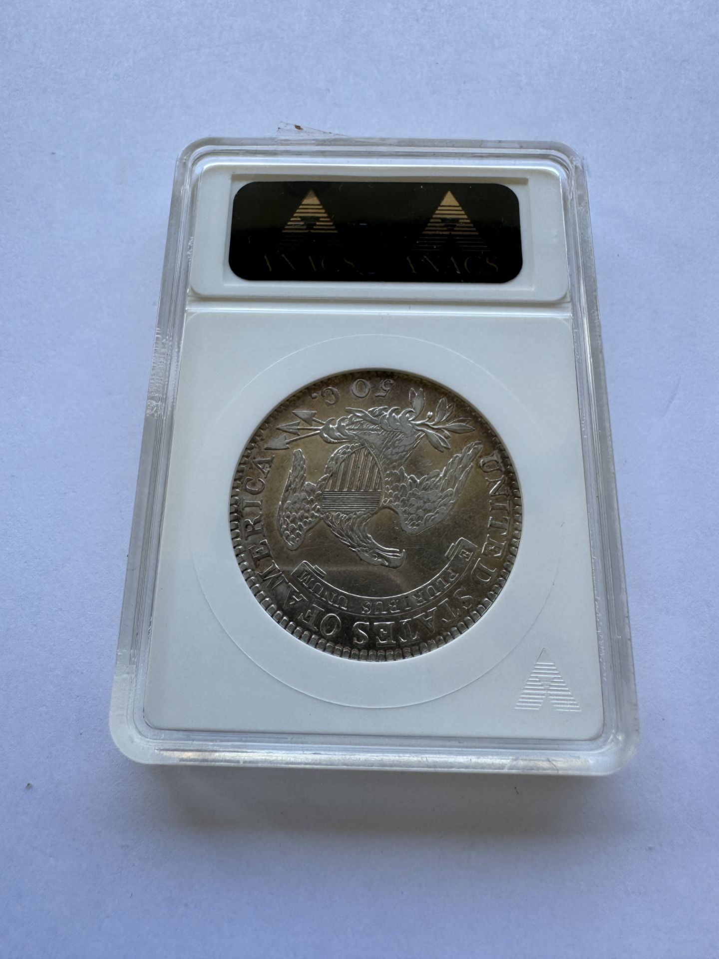 1819 CAPPED BUST HALF DOLLAR COIN AU DETAILS - Bild 2 aus 2