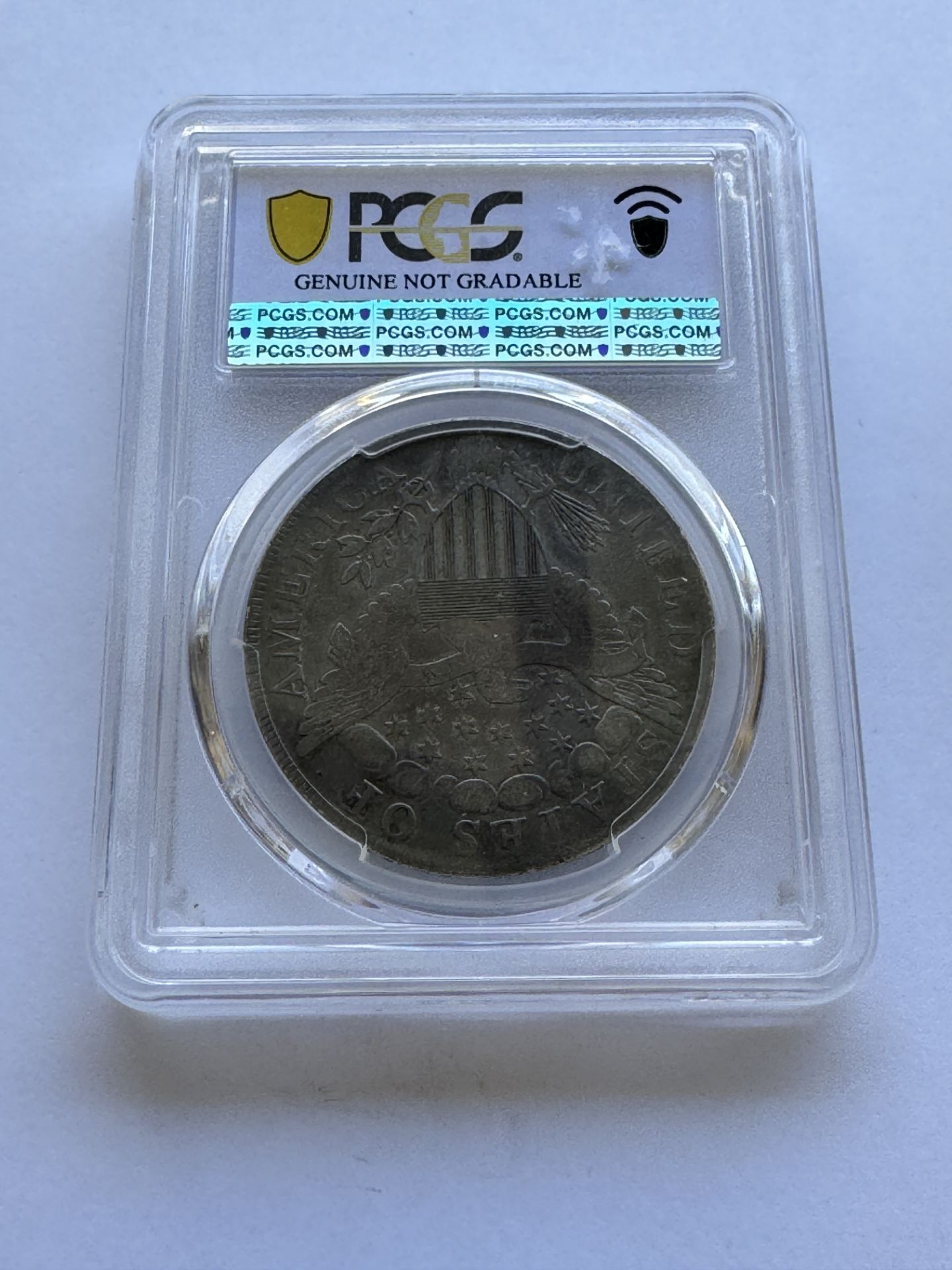1798 $1 LARGE EAGLE COIN PCGS GENUINE - Image 2 of 2