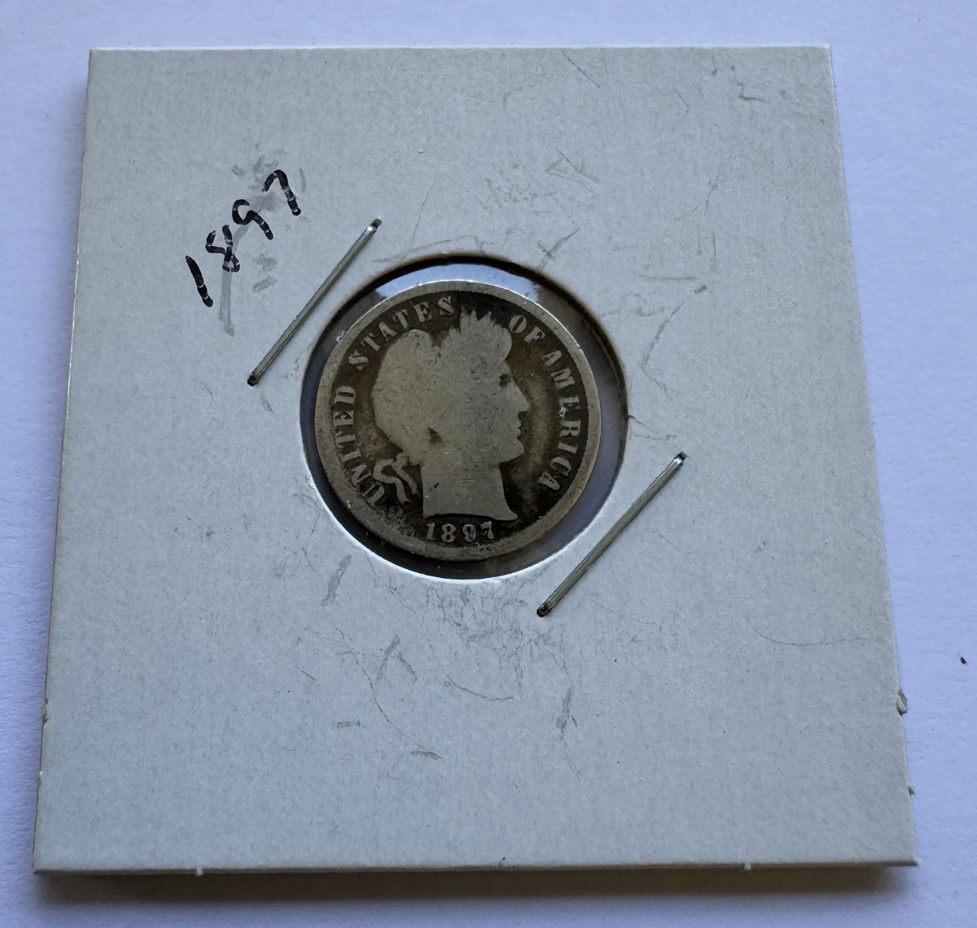 1897 BARBER DIME COIN