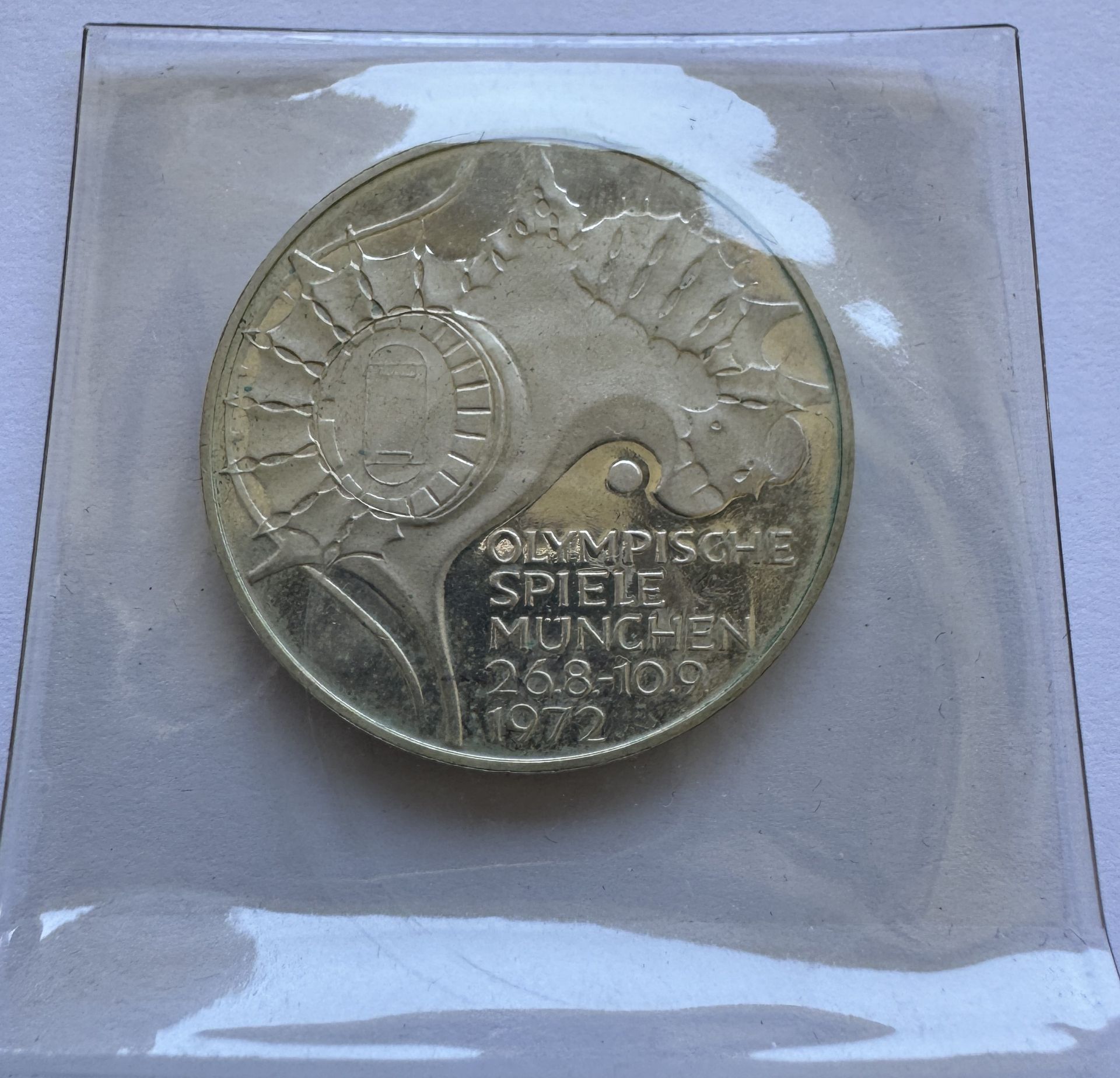 1972-G GERMANY 10 MARK COIN - XX OLYMPIC GAMES-MUNICH 72 - Image 2 of 2