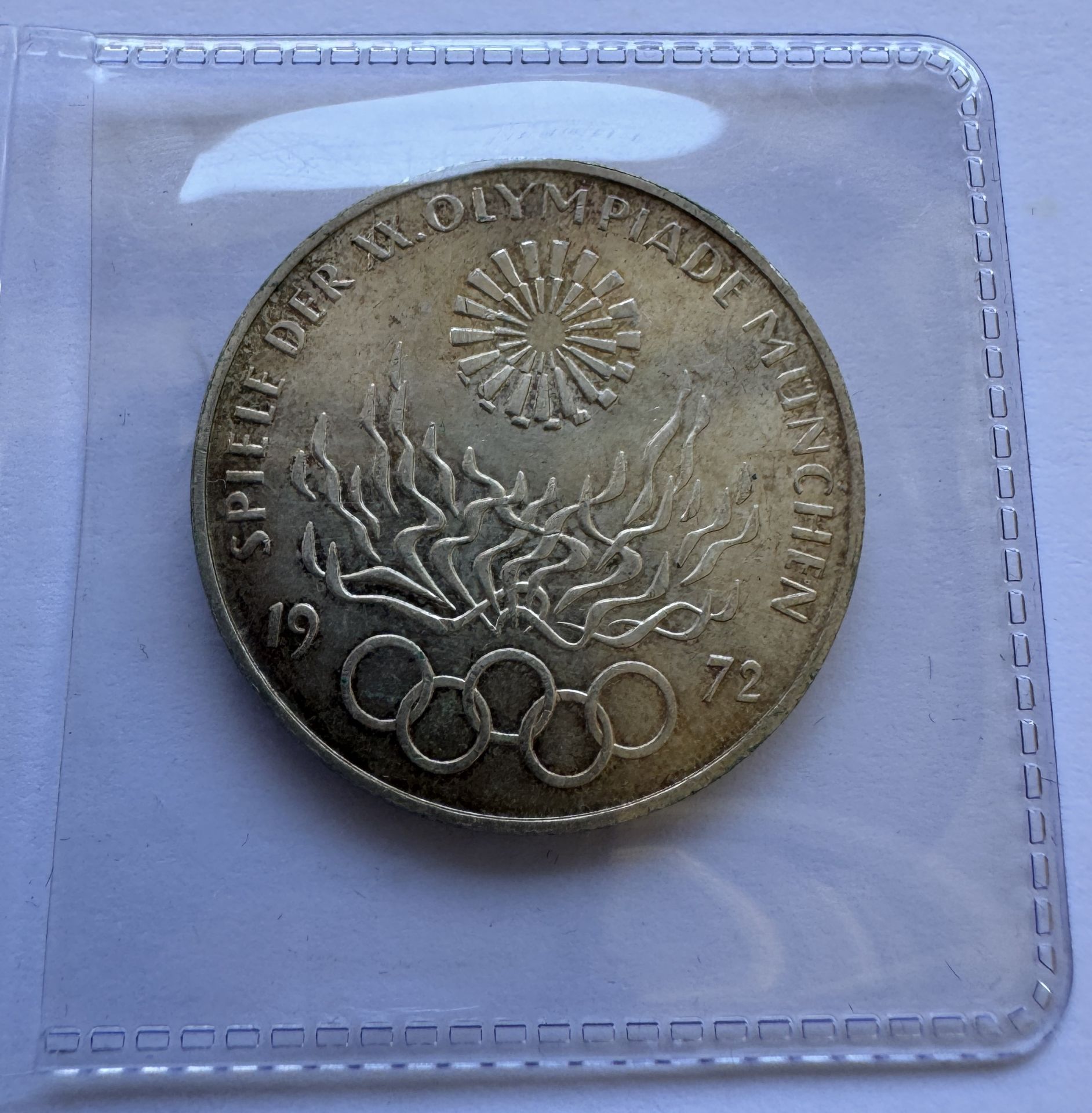 1972-G GERMANY 10 MARK COIN - XX OLYMPIC GAMES-MUNICH 72 - Image 2 of 2