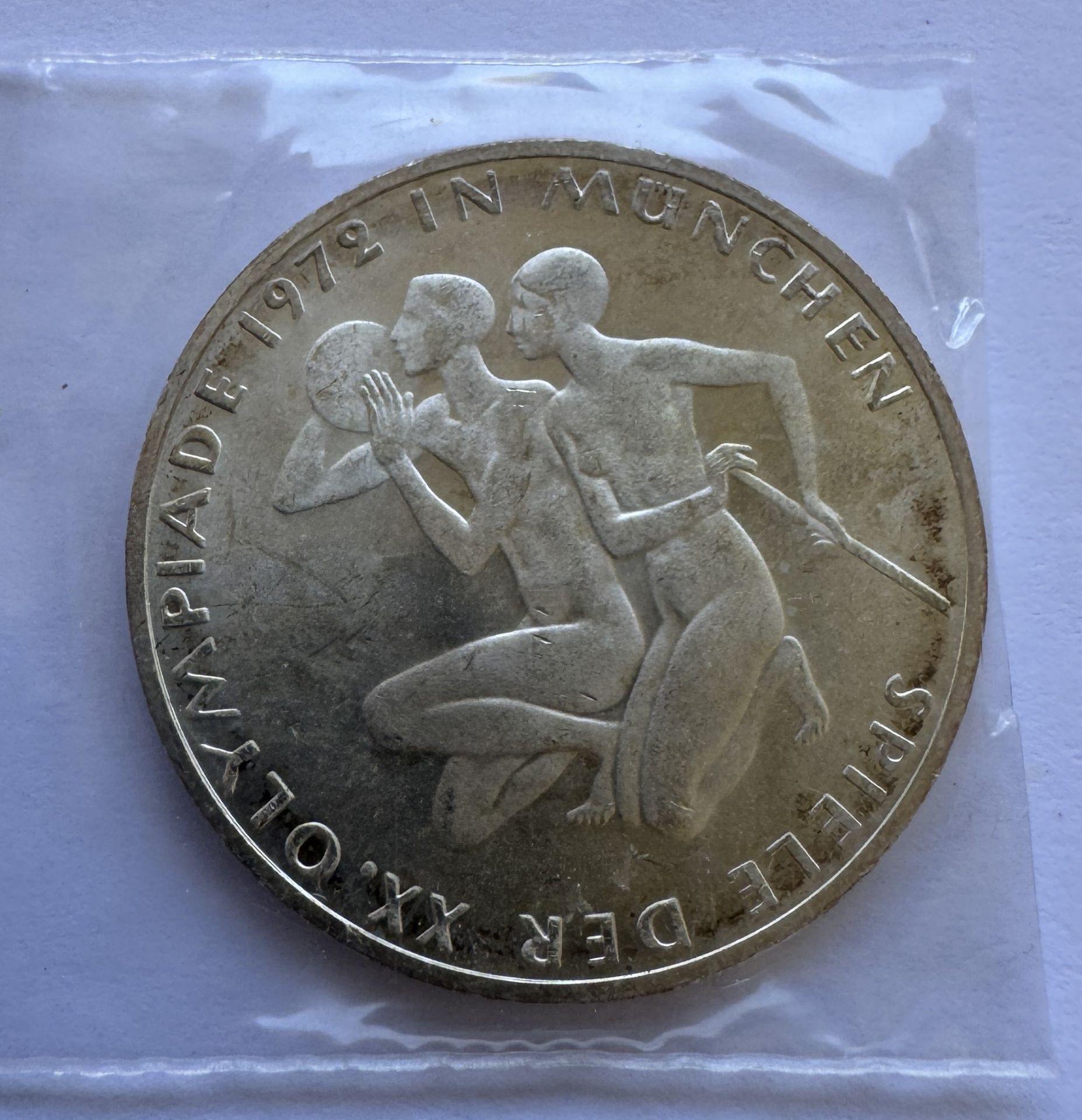 1972-F GERMANY 10 MARK COIN - XX OLYMPIC GAMES-MUNICH 72 - Image 2 of 2