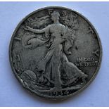 1934 WALKING LIBERTY HALF DOLLAR COIN