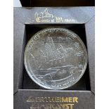 CASTLE OF WERTHEIM - THE COIN BY WERTHEIMER GLASKUNST - GERMANY MEDAL GLASS