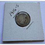 1916-S BARBER DIME COIN