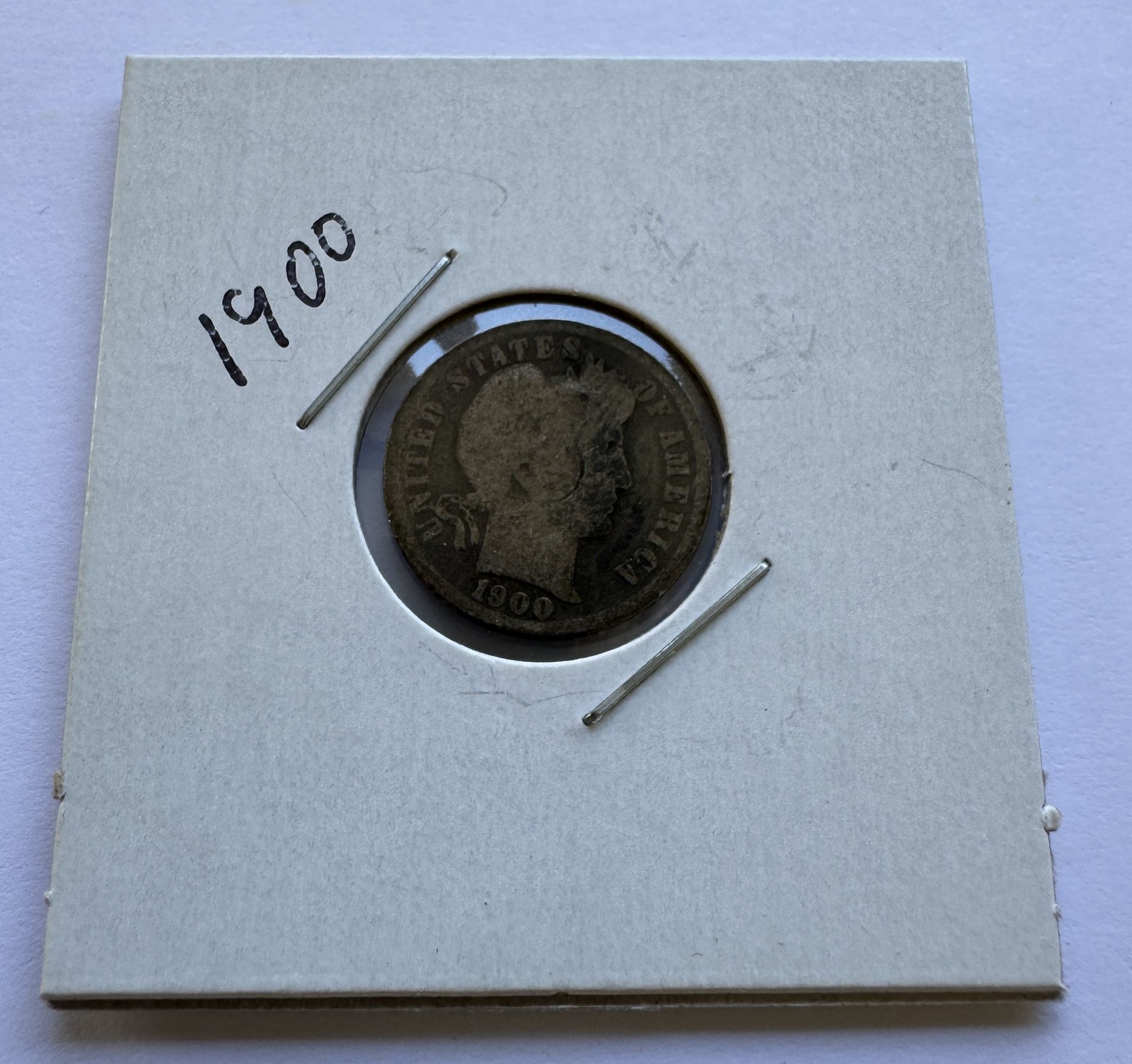 1900 BARBER DIME COIN