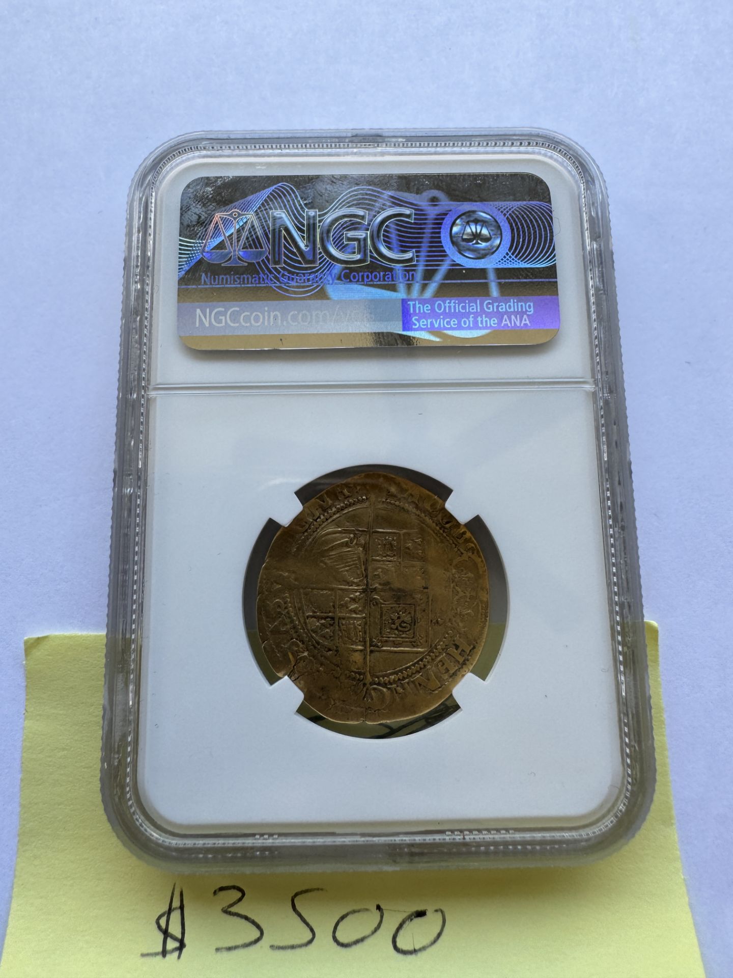 1624 ENGLAND 1/2 GOLD LAUREL JAMES I COIN - NGC FINE DETAILS - Image 2 of 2