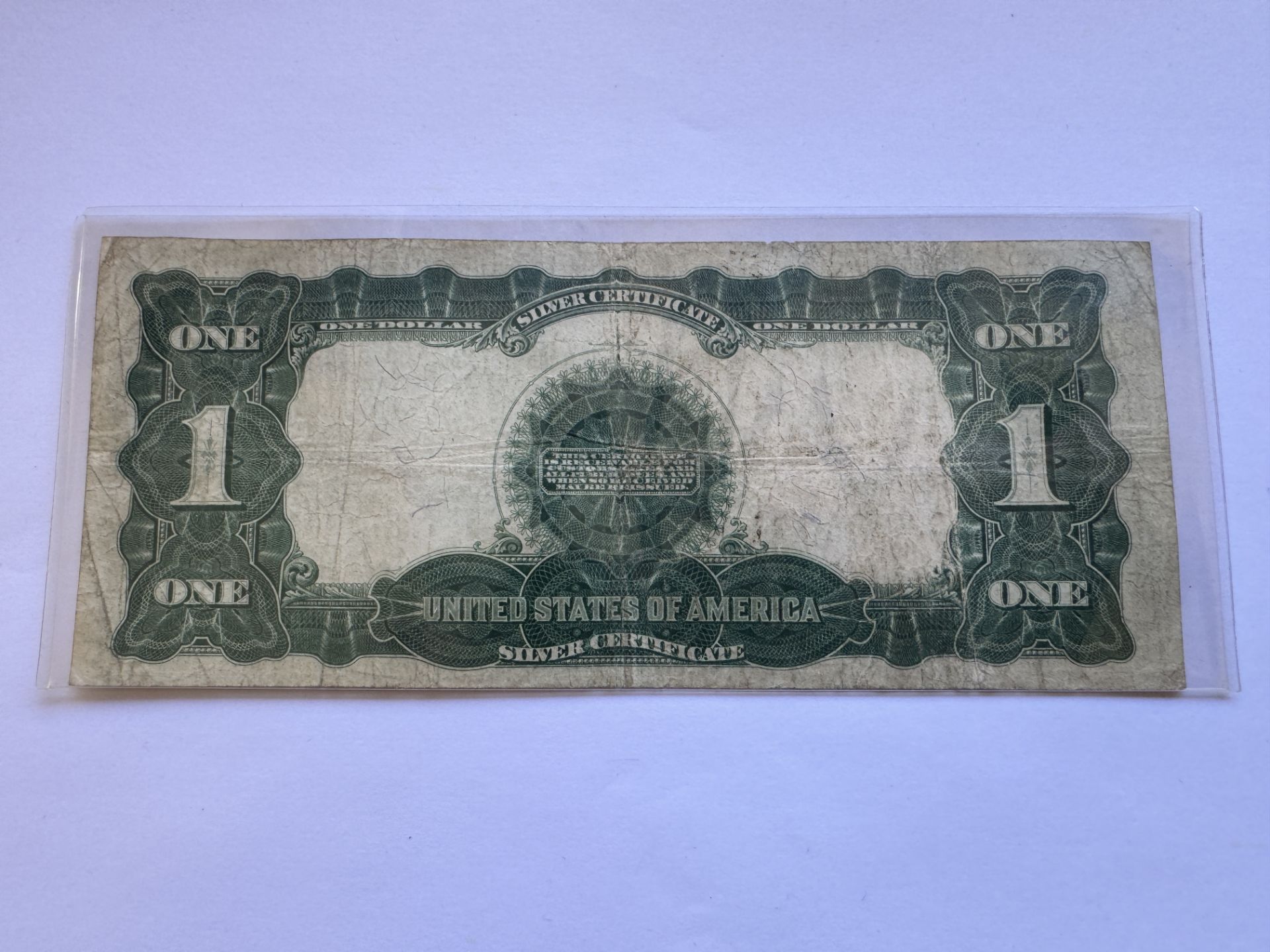 1899 $1 BLACK EAGLE ONE DOLLAR NOTE - LARGE SILVER CERTIFICATE - Image 2 of 2