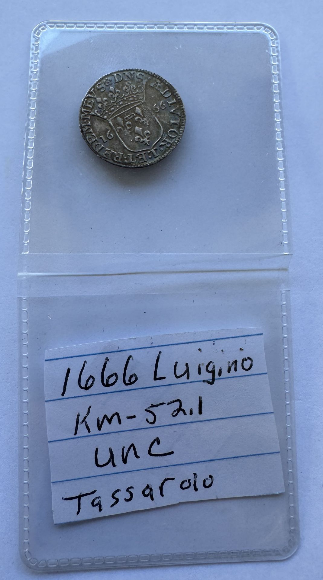 1666 ITALIAN STATES LUIGINO COIN - LIVIA - Image 2 of 4